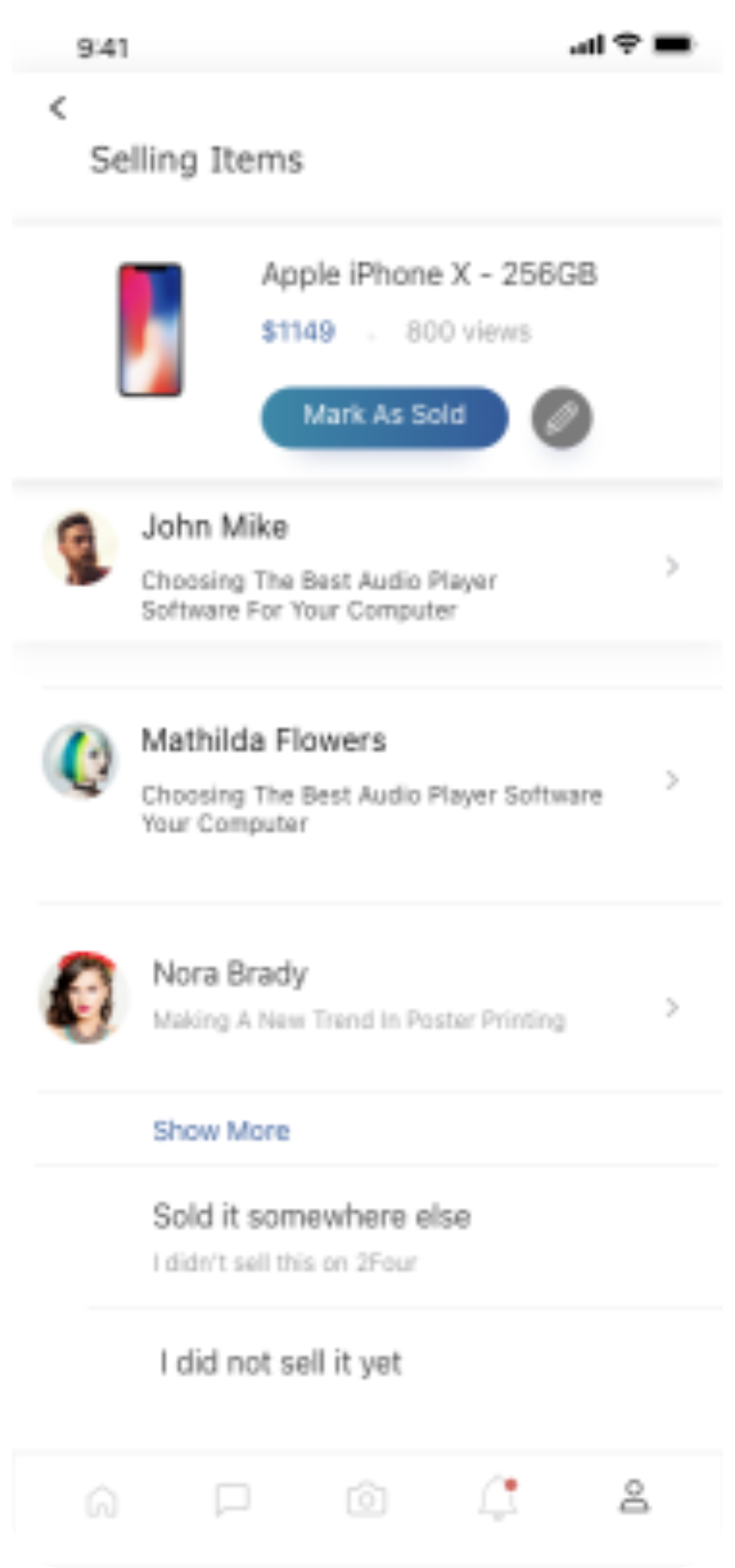 二手闲置交易APP